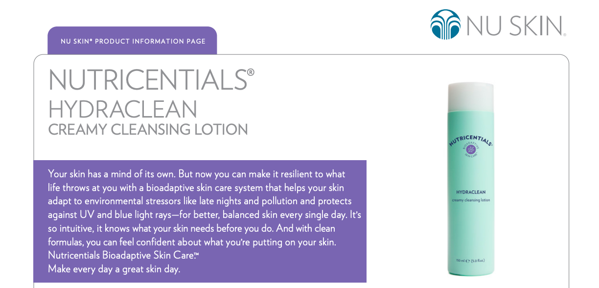 HydraClean Creamy Cleansing Lotion